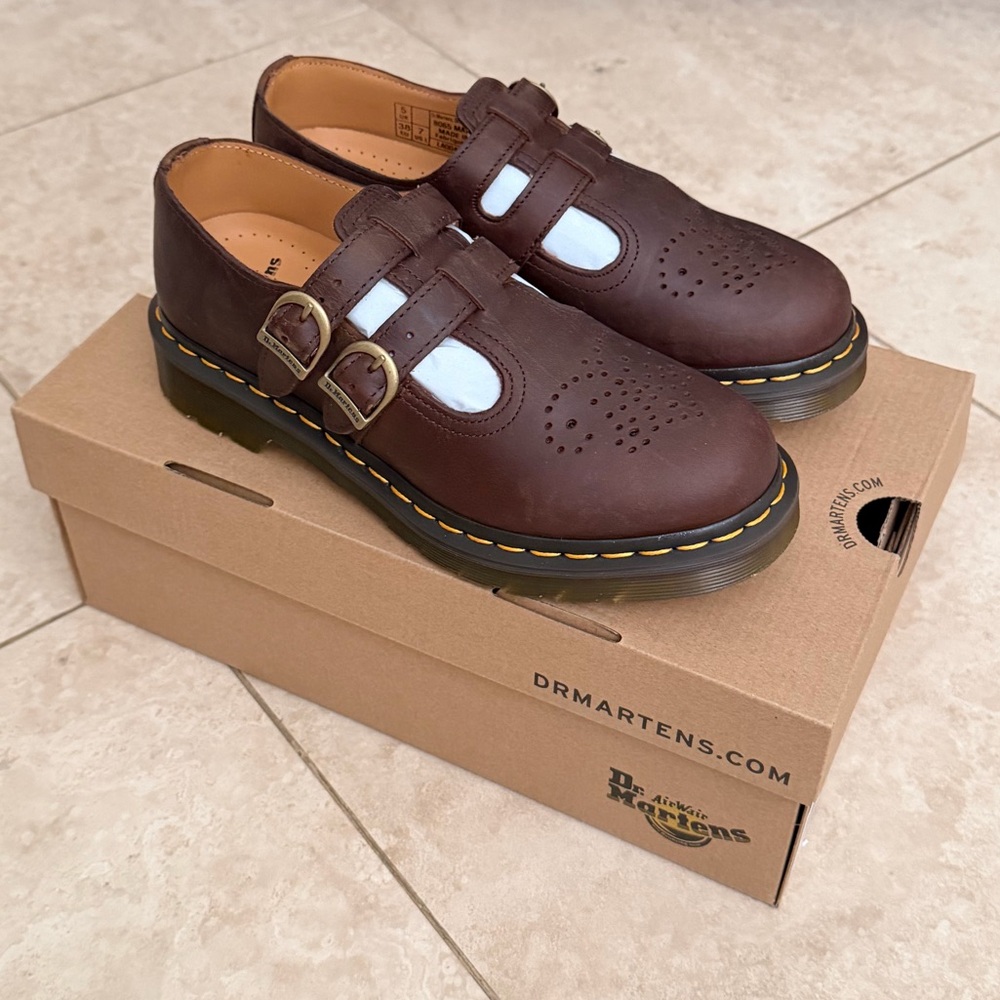 Dr Martens Mary Jane 8065 Dark Brown/Crazy Horse Size 7